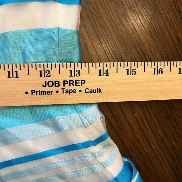 NWT Lilly Pulitzer Blossom strapless party dress. Turquoise wrapping stripe. 2. - Picture 6 of 9